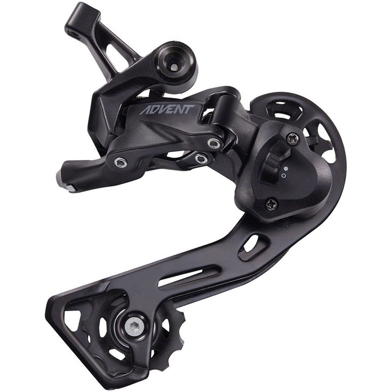ADVENT Rear Derailleur ADVENT RD-M6195M-B Rear Derailleur – 9 Speed, Medium Cage, Black, With Clutch