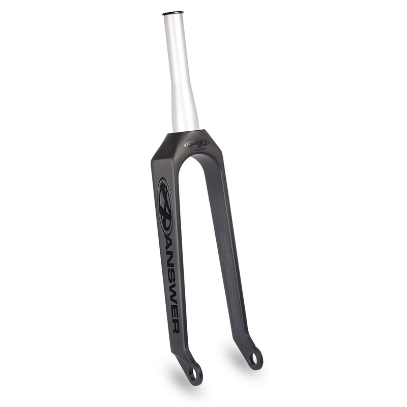 Answer Dagger Pro Tapered Carbon BMX Race Fork-20″-1 1/8-1.5″-20mm Matte Black