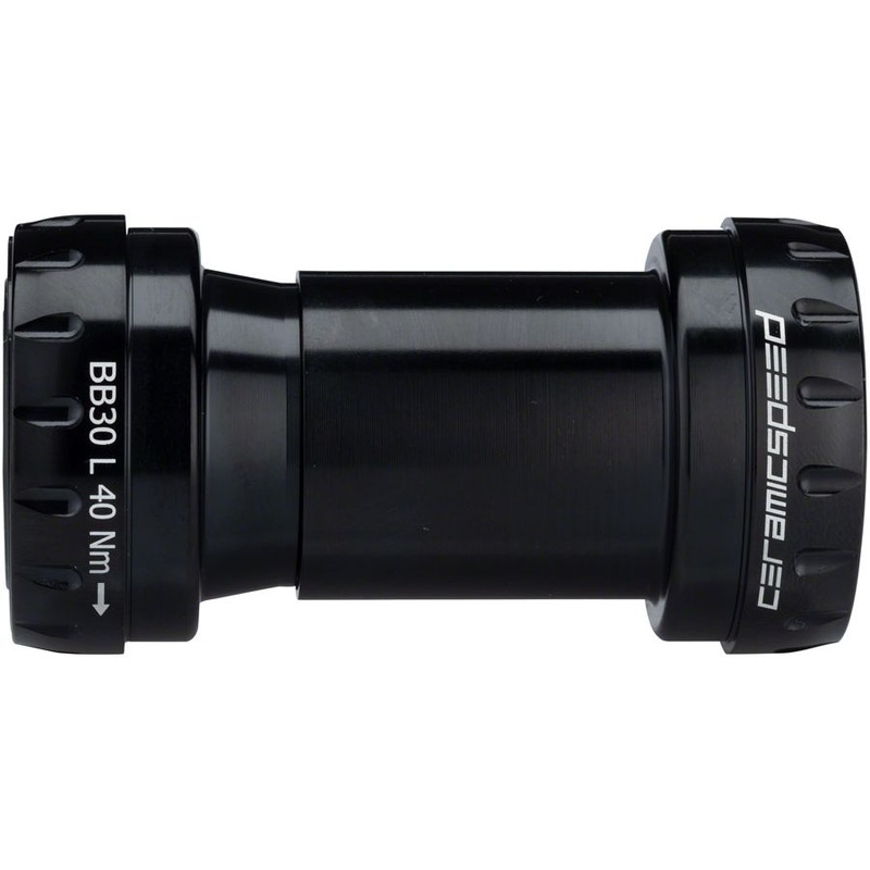 BB30 Bottom Bracket BB30 Road Bottom Bracket – 24mm Spindle, Coated Races, Black