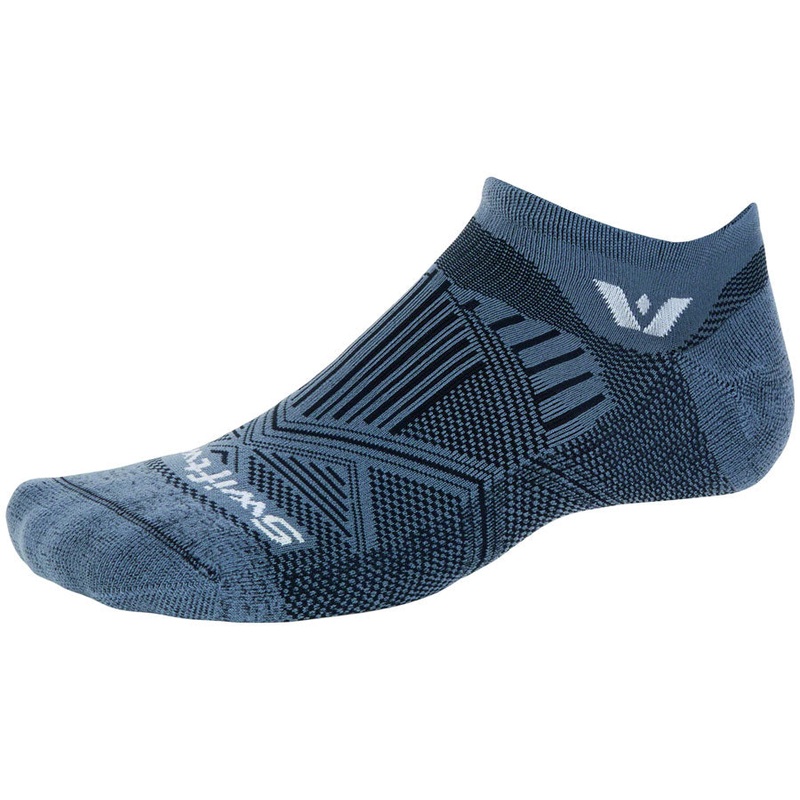 SwiftWick Aspire No Show Socks – Denim Small