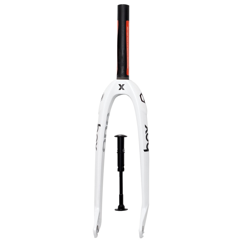 Box One X Pro Carbon BMX Race Fork-24″-1 1/8″-10mm-White