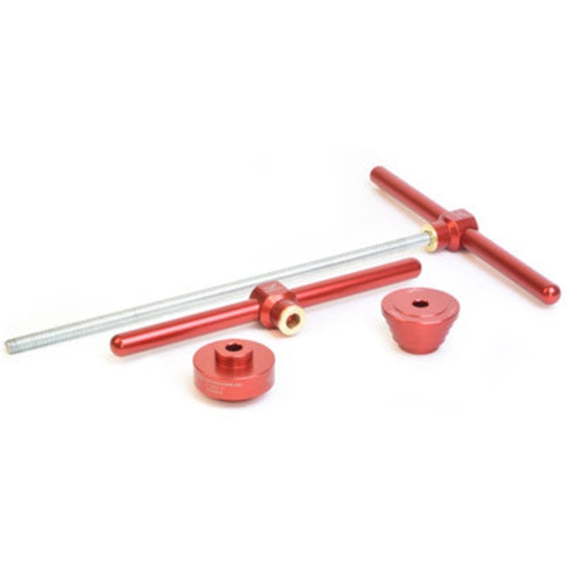 Wmfg Headset Pro Install Kit 1/2” Press Rod,5 Piece Kit Headset Pro Install Kit  Tools 1/2” Red