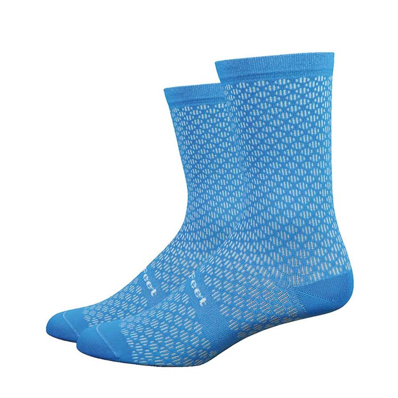 DeFeet Evo Mount Ventoux 6″ Socks 9.5-11.5 Blue