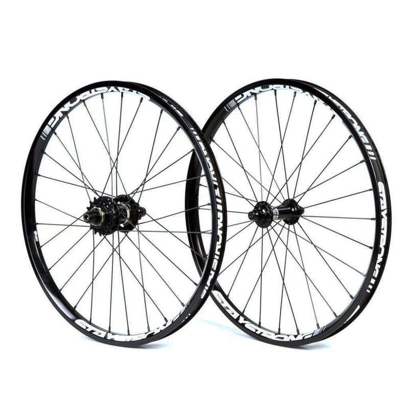 Stay Strong Reactiv 2 Pro Cruiser BMX Race Wheelset-24×1.75″ Black