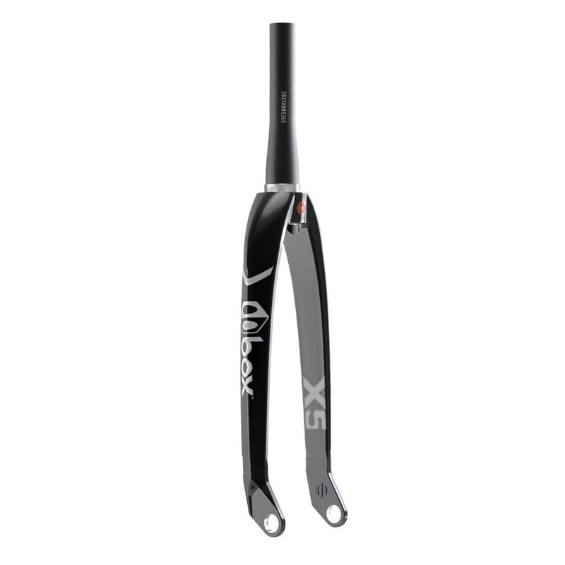 Box One X5 Pro Tapered Carbon BMX Race Fork-24″-1 1/8″-1.5″-20mm Black