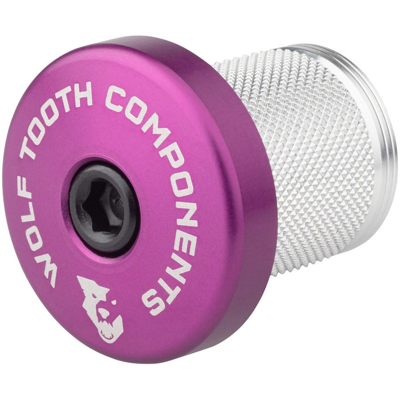 Wolf Tooth Compression Plug with Integrated Spacer Stem Cap, Purple