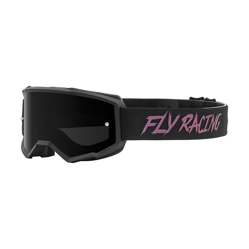 Fly Racing 2022 Zone Goggles-Black/Fusion W/Dark Smoke Lens Adult