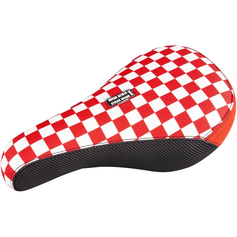 Stolen Fast Times XL Pivotal BMX Seat – Red Checkered