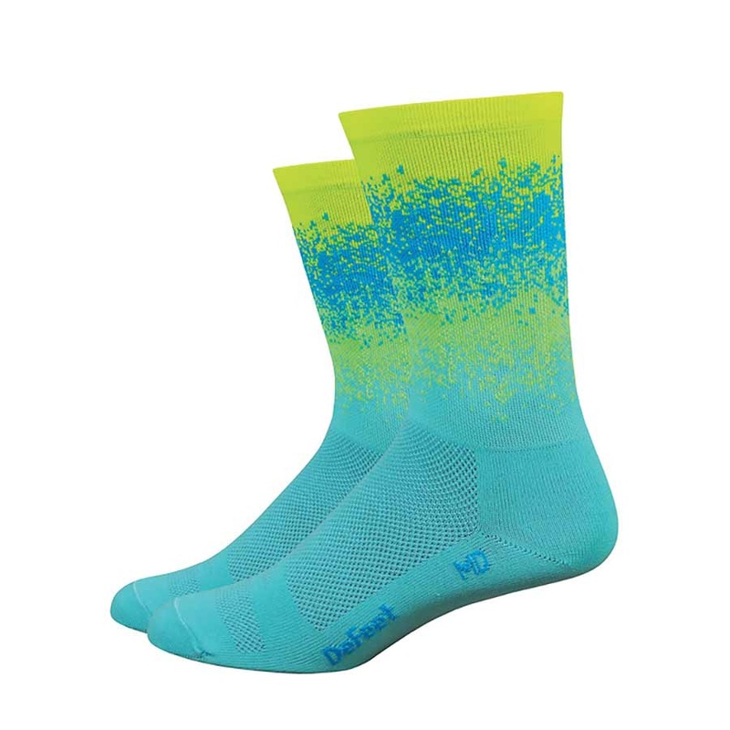 DeFeet Aireator 6″ Socks Royal/Defeet Blue/Process Blue/Carolina XL