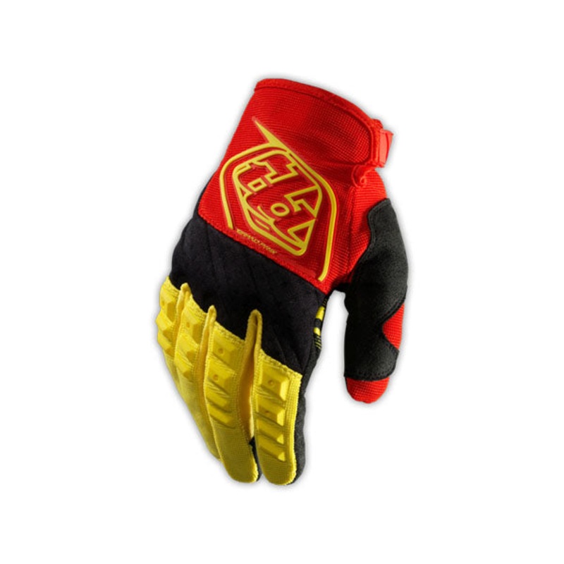 Troy Lee 2014 GP Gloves-Yellow/Black Adult X-Small (7)