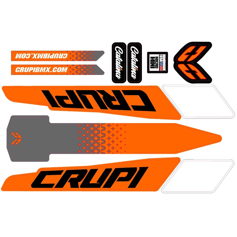 2020 – 2023 Crupi Catalina Frame Decals Micro Black/Grey