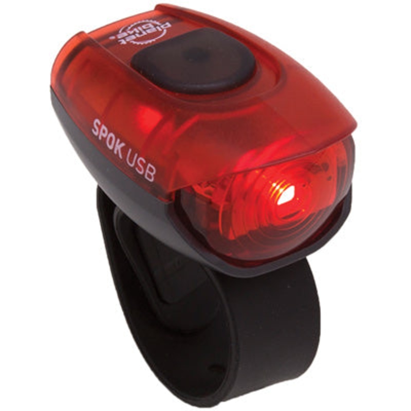 P-Bike,Tl, Spok Led Micro Usb 3159,Red Led Spok Usb Tail Light  Lights NA Black