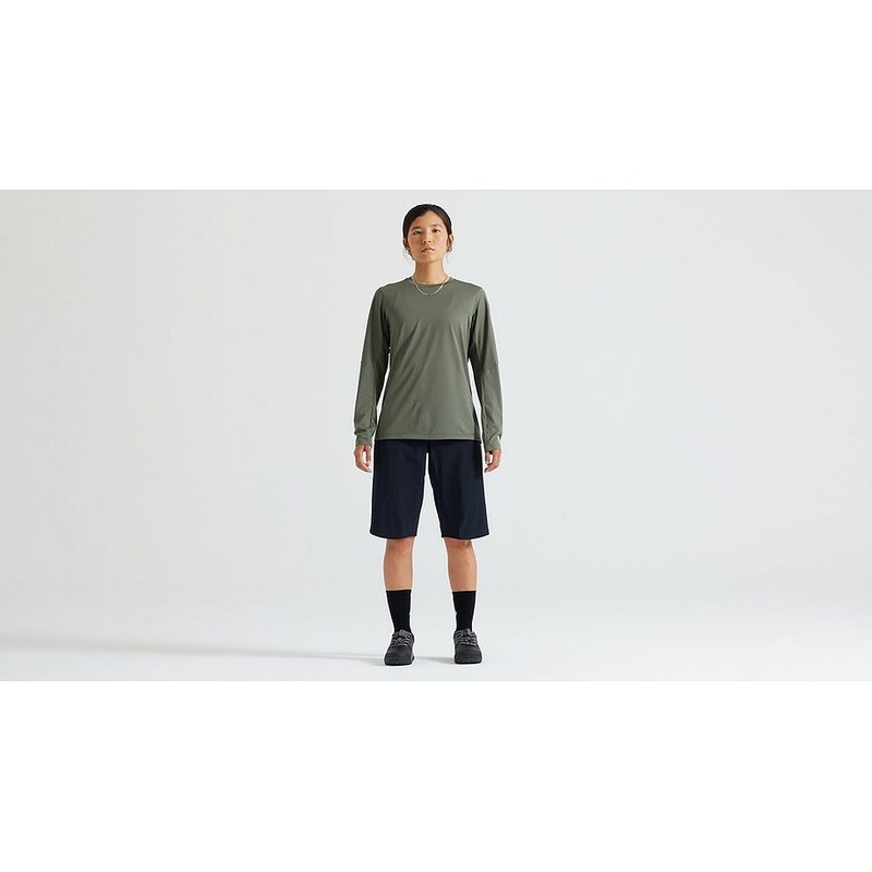 Specialized gravity training jersey ls wmn oak green s