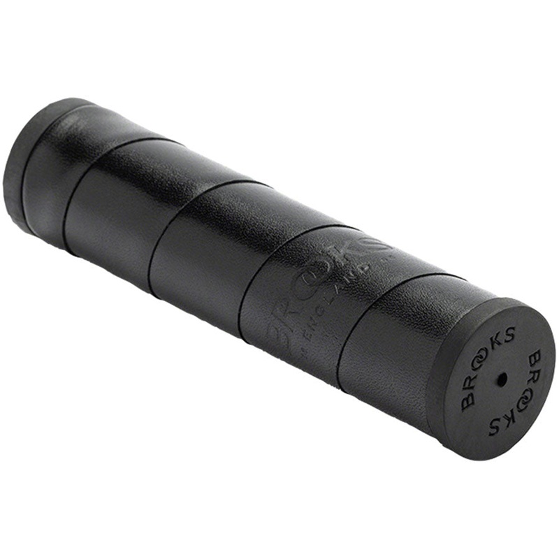 Brooks Willow Leather Grips – Black, 130/130mm