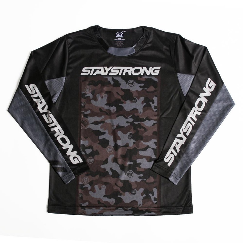 Stay Strong Custom Camo Youth Race Jersey – Camo 11-12 Years